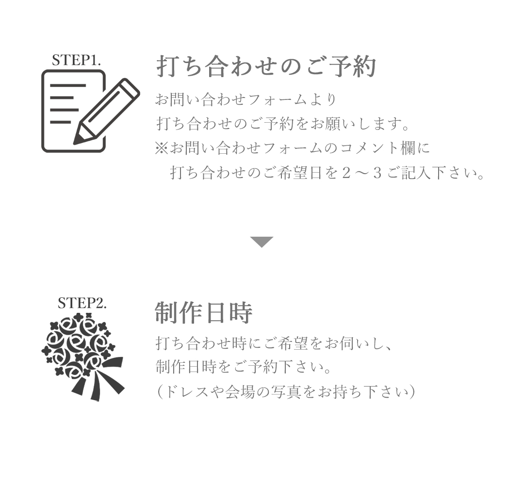 オーダーメイドブーケ23,000円〜 お気軽にお問い合わせくださいませ 宜しい
